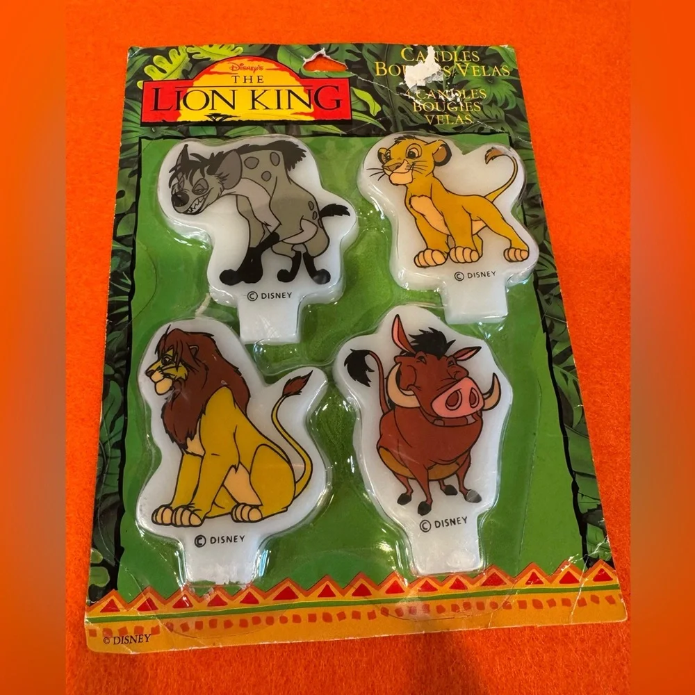 Vintage The Lion King candles
